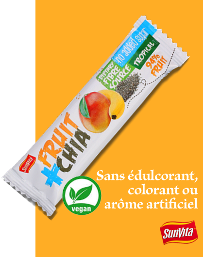 Sans édulcorant, colorant ou arôme artificiel